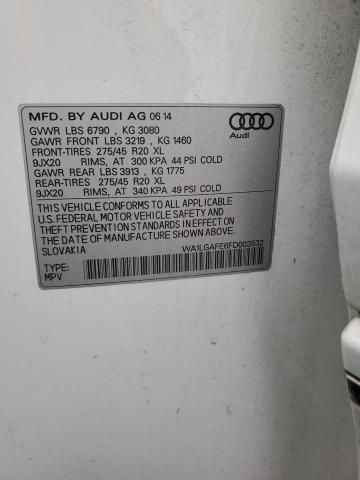 Photo 14 from auction – 2015 AUDI Q7 PREMIUM with VIN WA1LGAFE6FD003532