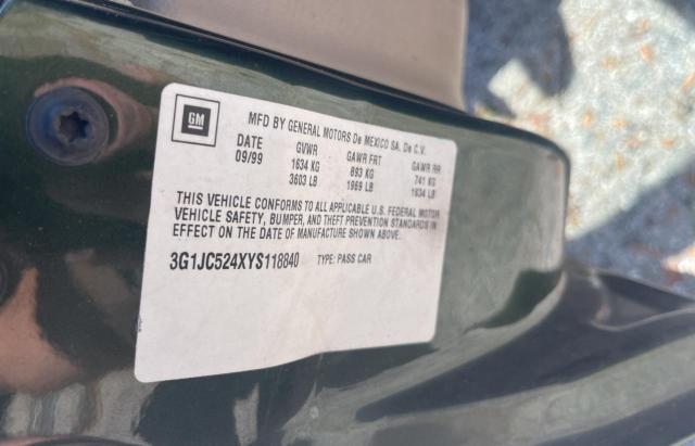 Photo 10 from auction – 2000 CHEVROLET CAVALIER with VIN 3G1JC524XYS118840