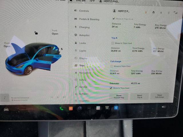 Photo 9 from auction – 2022 TESLA MODEL 3 with VIN 5YJ3E1EA5NF188433