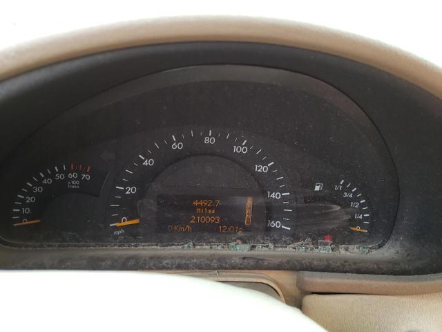 Photo 9 from auction – 2001 MERCEDES-BENZ C320 with VIN WDBRF64J21F019142