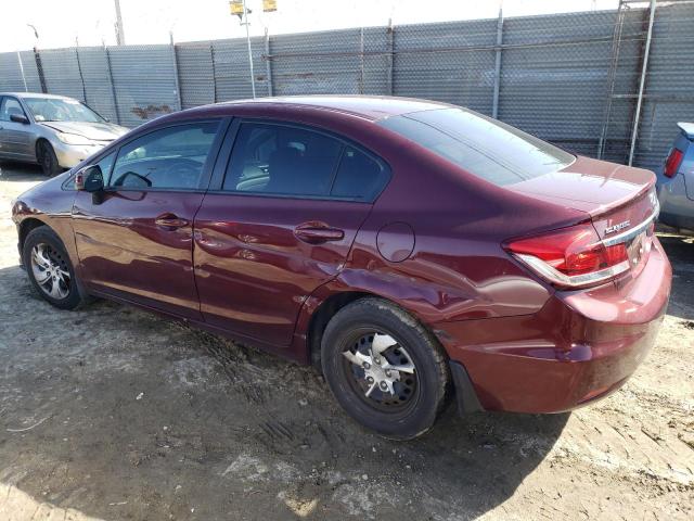 Photo 2 from auction – 2013 HONDA CIVIC LX with VIN 2HGFB2F58DH591491