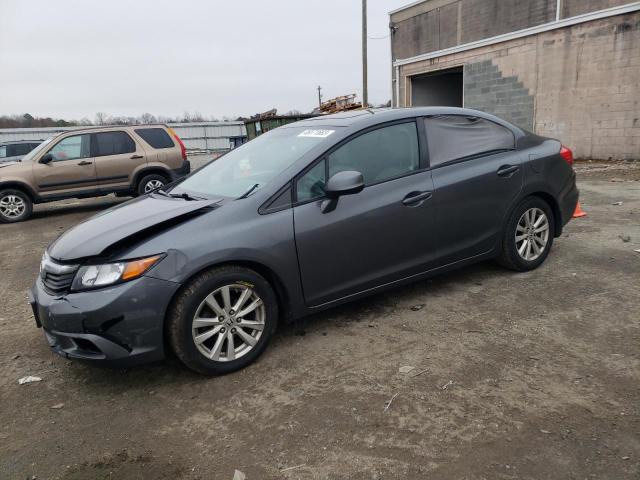 HONDA CIVIC EXL 2012 with VIN 2HGFB2F95CH501652 - Photo from auction