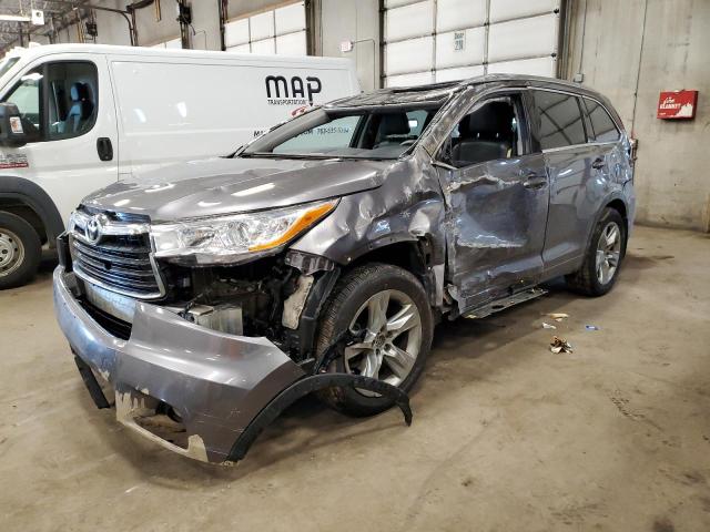 TOYOTA HIGHLANDER 2016 with VIN 5TDDKRFH2GS271226 - Photo from auction