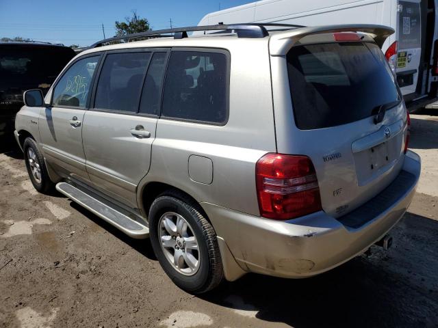 Photo 2 from auction – 2003 TOYOTA HIGHLANDER with VIN JTEGF21A630083580