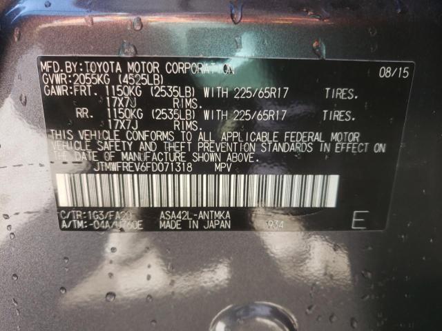Photo 14 from auction – 2015 TOYOTA RAV4 XLE with VIN JTMWFREV6FD071318