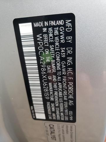 Photo 10 from auction – 1999 PORSCHE BOXSTER with VIN WP0CA2986XU628159