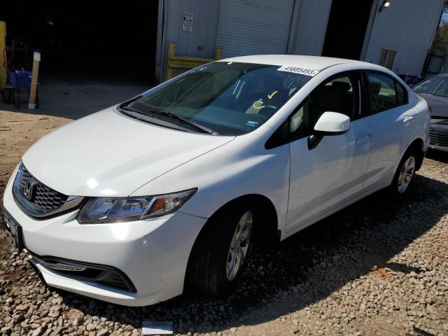 HONDA CIVIC LX 2013 with VIN 19XFB2F55DE062803 - Photo from auction