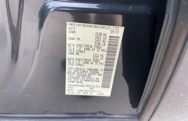 Photo 10 from auction – 2010 NISSAN FRONTIER C with VIN 1N6AD0EV8AC405131