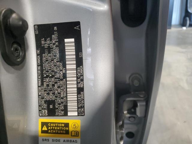 Photo 14 from auction – 2010 LEXUS RX350 with VIN 2T2ZK1BA5AC003394