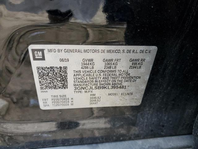 Photo 14 from auction – 2019 CHEVROLET TRAX 1LT with VIN 3GNCJLSB9KL395481