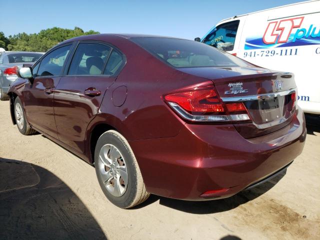 Photo 2 from auction – 2015 HONDA CIVIC LX with VIN 19XFB2F53FE013215