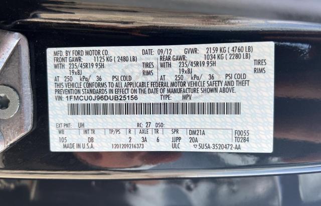 Photo 10 from auction – 2013 FORD ESCAPE TIT with VIN 1FMCU0J96DUB25156