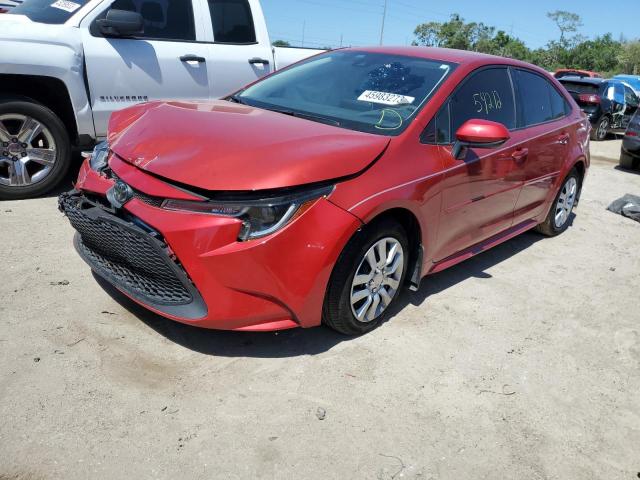 TOYOTA COROLLA LE 2020 with VIN 5YFEPRAE2LP141890 - Photo from auction