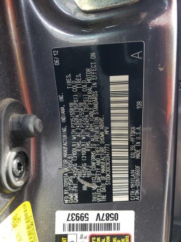 Photo 14 from auction – 2012 TOYOTA SIENNA XLE with VIN 5TDDK3DC9CS047773