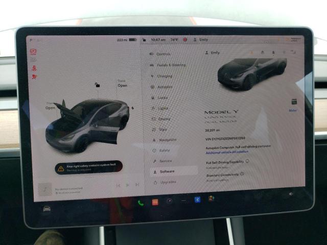 Фото 9 с аукциона – 2021 TESLA MODEL Y с VIN 5YJYGDEE5MF067288