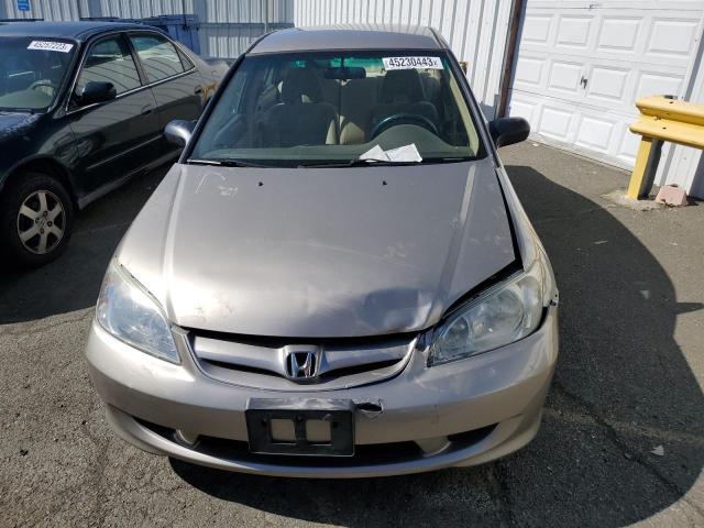 Photo 5 from auction – 2005 HONDA CIVIC LX with VIN 2HGES16535H595309