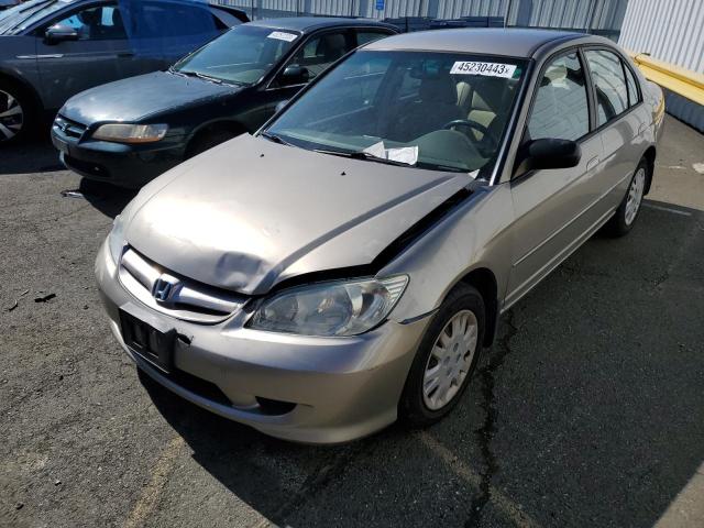 Photo 1 from auction – 2005 HONDA CIVIC LX with VIN 2HGES16535H595309