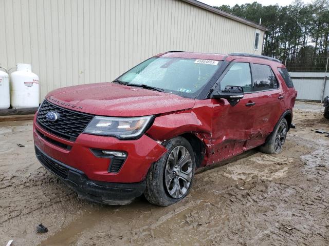 FORD EXPLORER S 2018 with VIN 1FM5K8GT8JGC95965 - Photo from auction