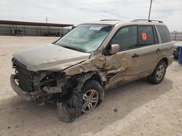 HONDA PILOT EX 2003 with VIN 2HKYF184X3H531325 - Photo from auction