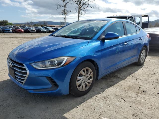 HYUNDAI ELANTRA SE 2017 with VIN 5NPD74LF1HH102779 - Photo from auction