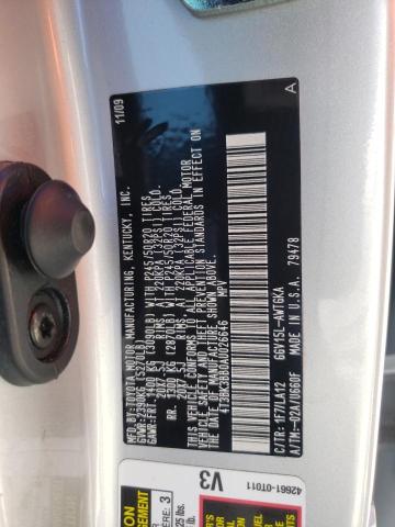 Photo 14 from auction – 2010 TOYOTA VENZA with VIN 4T3BK3BB0AU026646