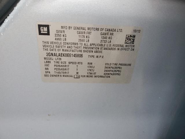 Photo 14 from auction – 2014 CHEVROLET EQUINOX LS with VIN 2GNALAEK8E6145806