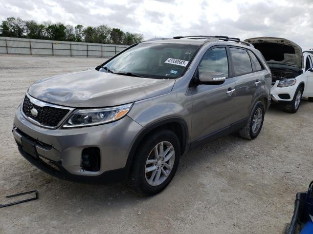 KIA SORENTO LX 2014 with VIN 5XYKT4A63EG465979 - Photo from auction