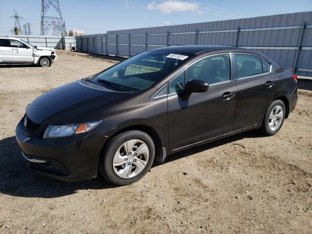 HONDA CIVIC LX 2014 with VIN 2HGFB2F50EH504703 - Photo from auction