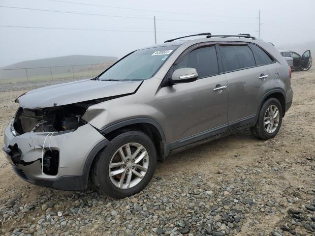 KIA SORENTO LX 2014 with VIN 5XYKT4A69EG492801 - Photo from auction