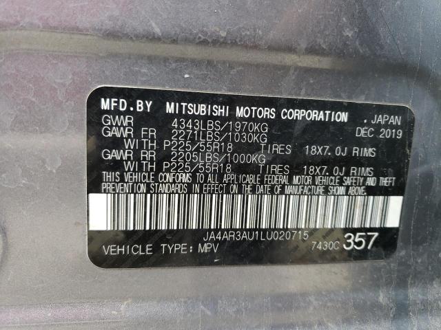 Photo 14 from auction – 2020 MITSUBISHI OUTLANDER with VIN JA4AR3AU1LU020715