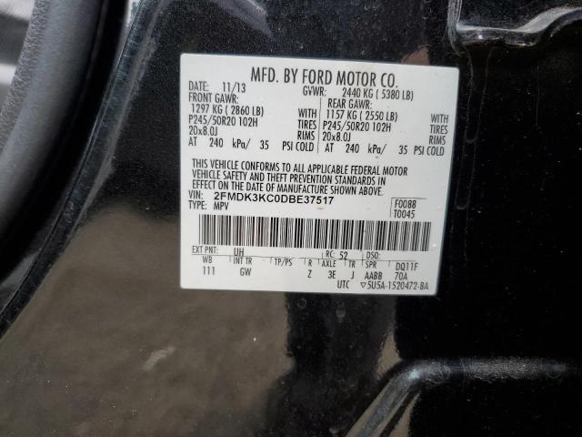 Photo 14 from auction – 2013 FORD EDGE LIMIT with VIN 2FMDK3KC0DBE37517