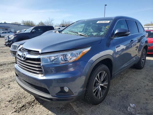 TOYOTA HIGHLANDER 2016 with VIN 5TDKKRFH5GS500666 - Photo from auction