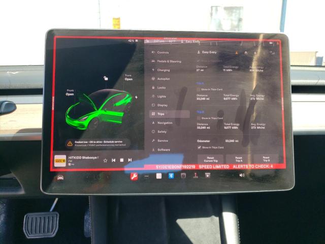 Photo 9 from auction – 2022 TESLA MODEL 3 with VIN 5YJ3E1EB0NF192219