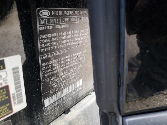 Photo 14 from auction – 2016 LAND ROVER RANGE ROVE with VIN SALWR2EFXGA108860
