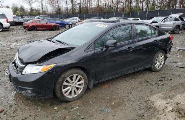 HONDA CIVIC EXL 2012 with VIN 19XFB2F92CE312130 - Photo from auction