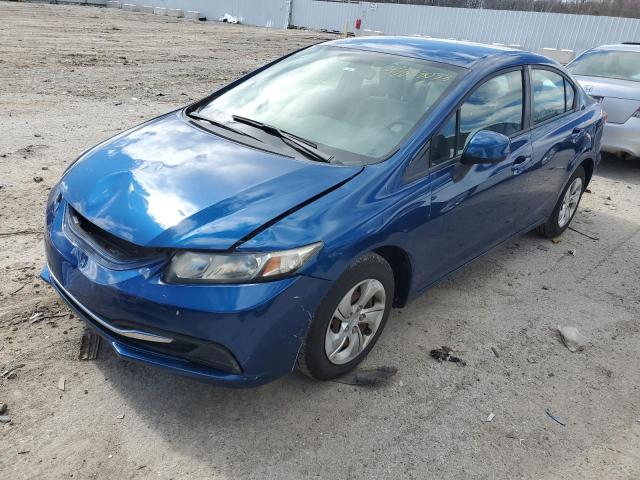 HONDA CIVIC LX 2013 with VIN 2HGFB2F56DH574317 - Photo from auction