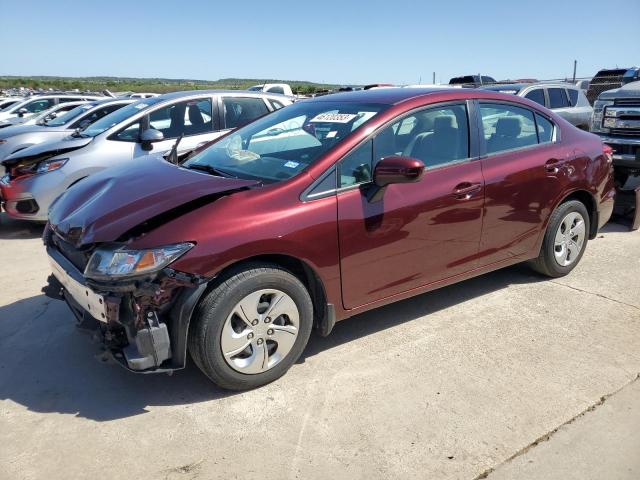 HONDA CIVIC LX 2014 with VIN 19XFB2F59EE215409 - Photo from auction