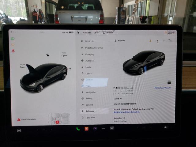Photo 9 from auction – 2022 TESLA MODEL 3 with VIN 5YJ3E1EB5NF187940