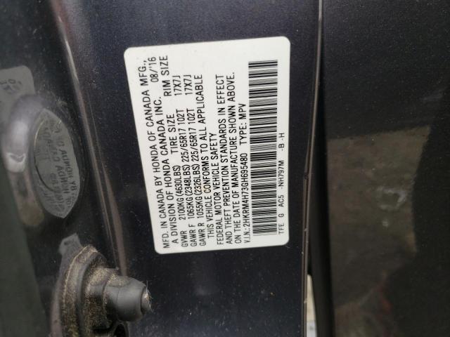 Photo 14 from auction – 2016 HONDA CR-V EXL with VIN 2HKRM4H73GH695480