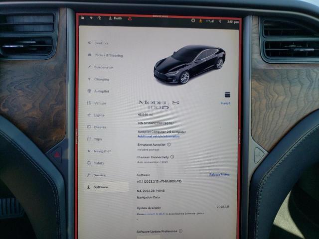 Photo 9 from auction – 2018 TESLA MODEL S with VIN 5YJSA1E29JF285757