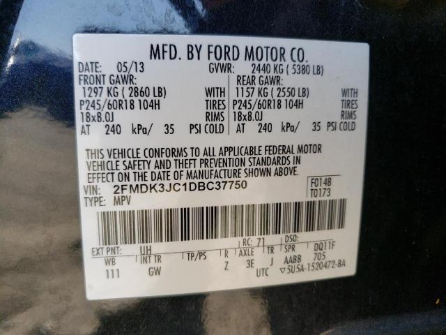 صورة رقم 14 من المزاد - 2013 FORD EDGE SEL مع VIN 2FMDK3JC1DBC37750