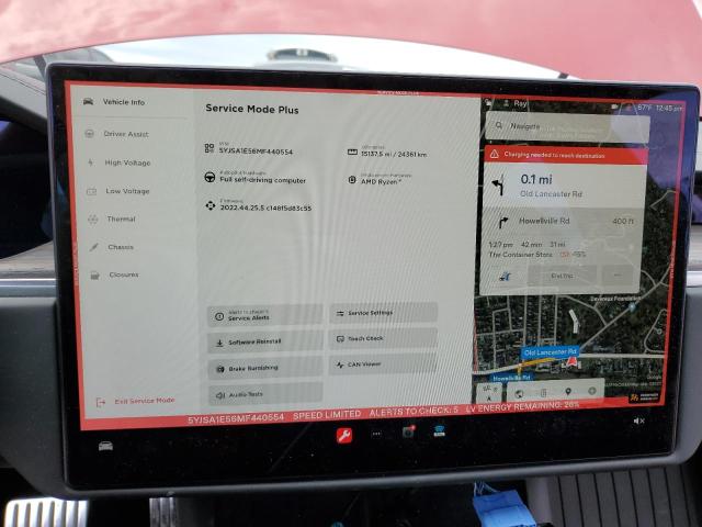 Photo 9 from auction – 2021 TESLA MODEL S with VIN 5YJSA1E56MF440554