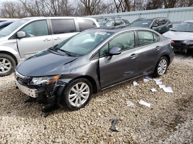 HONDA CIVIC EX 2012 with VIN 19XFB2F86CE091204 - Photo from auction