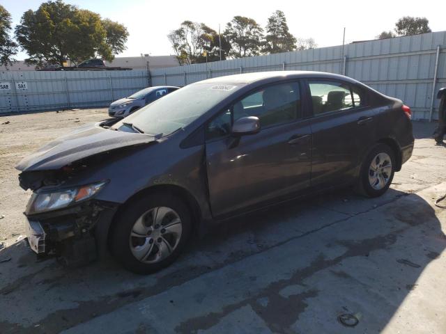 HONDA CIVIC LX 2013 with VIN 19XFB2F55DE279557 - Photo from auction