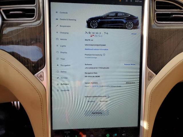 Photo 9 from auction – 2013 TESLA MODEL S with VIN 5YJSA1CP2DFP23991