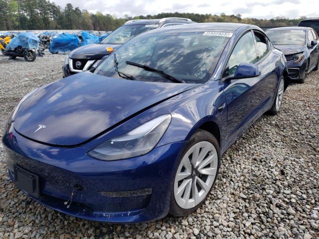 TESLA MODEL 3 2022 with VIN 5YJ3E1EB6NF186098 - Photo from auction