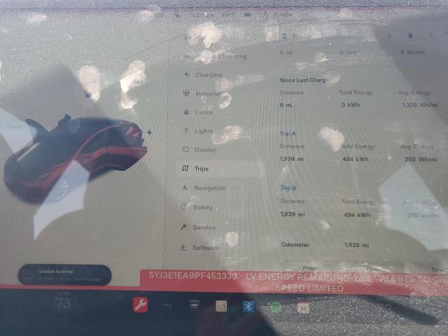 Photo 9 from auction – 2023 TESLA MODEL 3 with VIN 5YJ3E1EA9PF453339