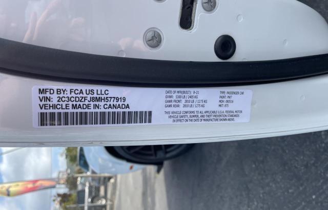 Photo 10 from auction – 2021 DODGE CHALLENGER with VIN 2C3CDZFJ8MH577919