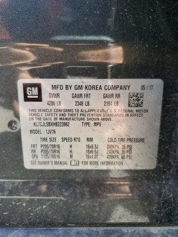 Photo 14 from auction – 2017 CHEVROLET TRAX 1LT with VIN KL7CJLSBXHB223962