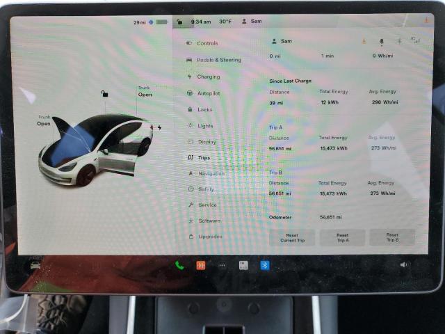 Photo 9 from auction – 2019 TESLA MODEL 3 with VIN 5YJ3E1EB9KF511659